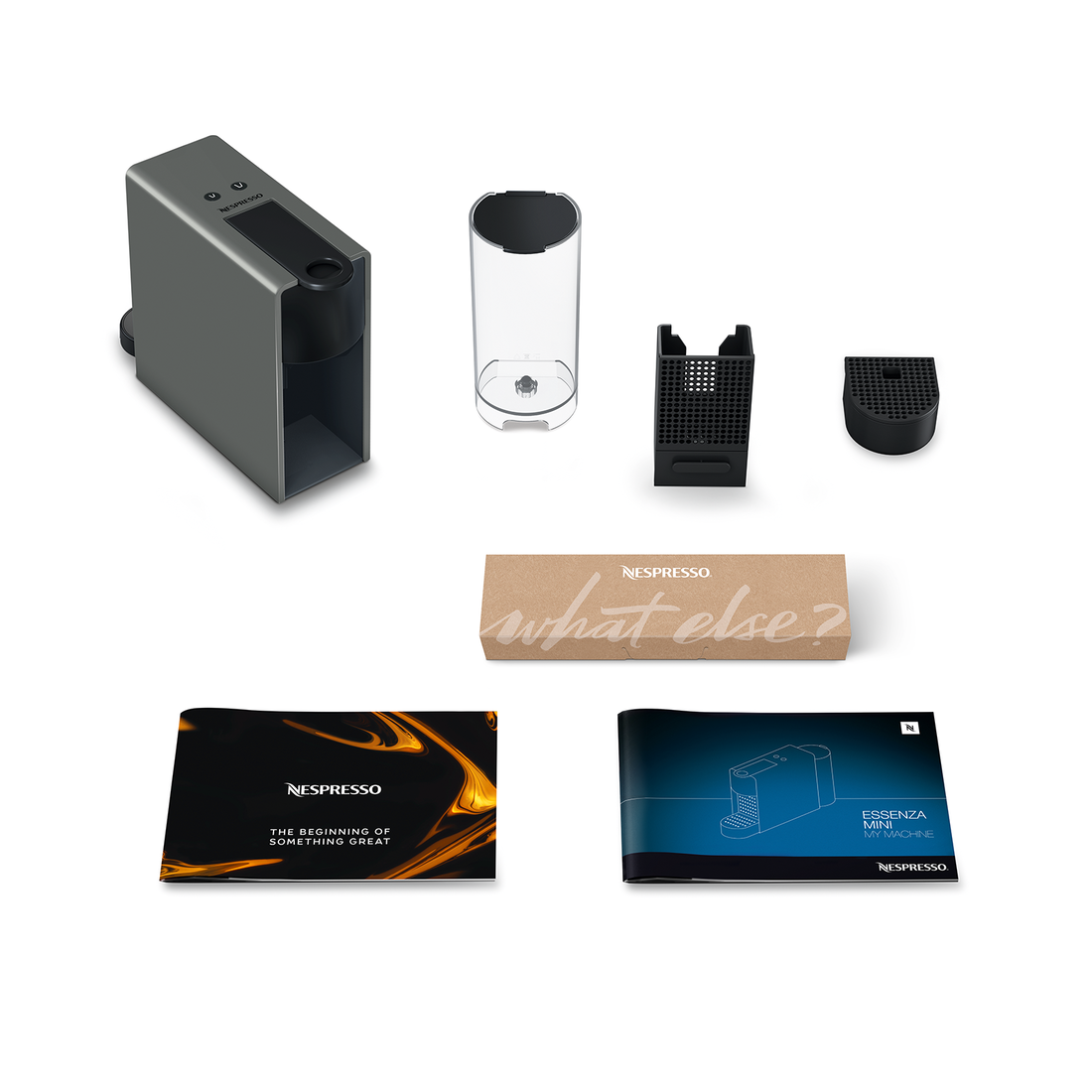 WW ALL OL Coffee Machine Essenza Mini C Grey Nespresso In The Pack FLAT 2021 0000